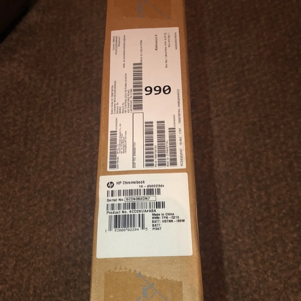 HP chromebook 14” LED display computer